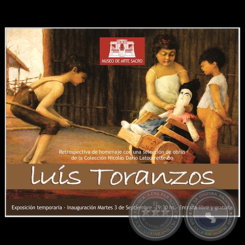 Retrospectiva de homenaje con una seleccin de obras  de la Coleccin de Nicols Daro Latourrette Bo - Luis Toranzos - Exposicin temporaria - Martes, 03 de Septiembre de 2019 